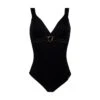 Maillot De Bain Une Pièce Sans Armatures Noir Anneaux D’or 1 Maillot De Bain Une Pièce Sans Armatures Noir Anneaux D’or -Chic Plage Boutique BODY