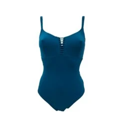 Maillot De Bain Sport Une Pièce Corset -Chic Plage Boutique CORSET BLEU CANARD