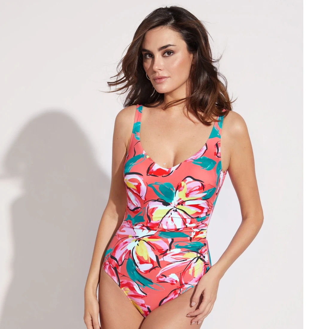 Maillot De Bain 1 Pièces Avec Mousses Drapé Fleuri Dalila 3 Maillot De Bain 1 Pièces Avec Mousses Drapé Fleuri Dalila
