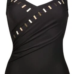 Maillot 1 Pièce Avec Mousses Drapé Noir Graphic Energy 9 Maillot 1 Pièce Avec Mousses Drapé Noir Graphic Energy -Chic Plage Boutique GRAPHIC ENERGY DETAIL