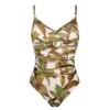 Maillot De Bain Une Pièce Imprimé Feuilles Avec Mousses Journey -Chic Plage Boutique JOURNEY MOUSSE 1P