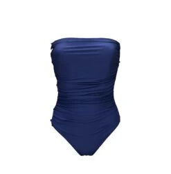 Maillot De Bain Une Piece Bustier Uni Linda -Chic Plage Boutique LINDA MARINE