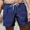 Maillot Short Pour Hommes Avec Poche étanche -Chic Plage Boutique NAVY P