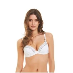 Maillot De Bain Deux Pièces Blanc Adara -Chic Plage Boutique adara haut