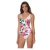 Maillot Une Pièce Fleuri Fond Blanc Avec Mousses Agata 2 Maillot Une Pièce Fleuri Fond Blanc Avec Mousses Agata -Chic Plage Boutique agata