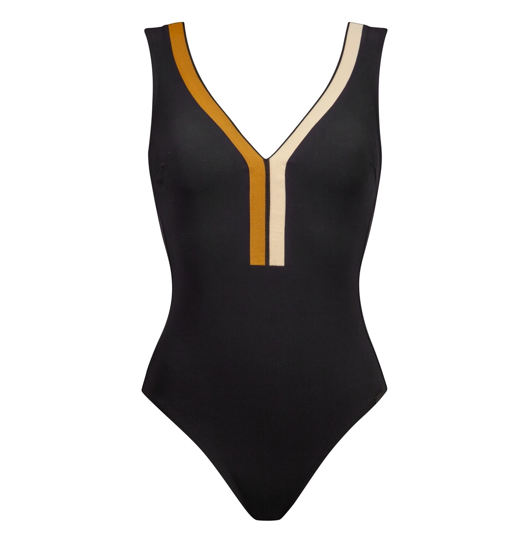 Maillot Une Pièce Avec Mousse Décolleté En V Noir Antagonist 4 Maillot Une Pièce Avec Mousse Décolleté En V Noir Antagonist – Image 2