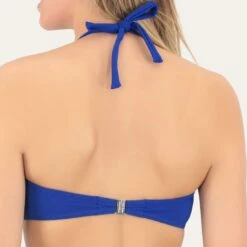 Maillot Bandeau Deux Pièces Avec Armatures Bon Maintien Bellagio -Chic Plage Boutique bellagio bando bleu dos