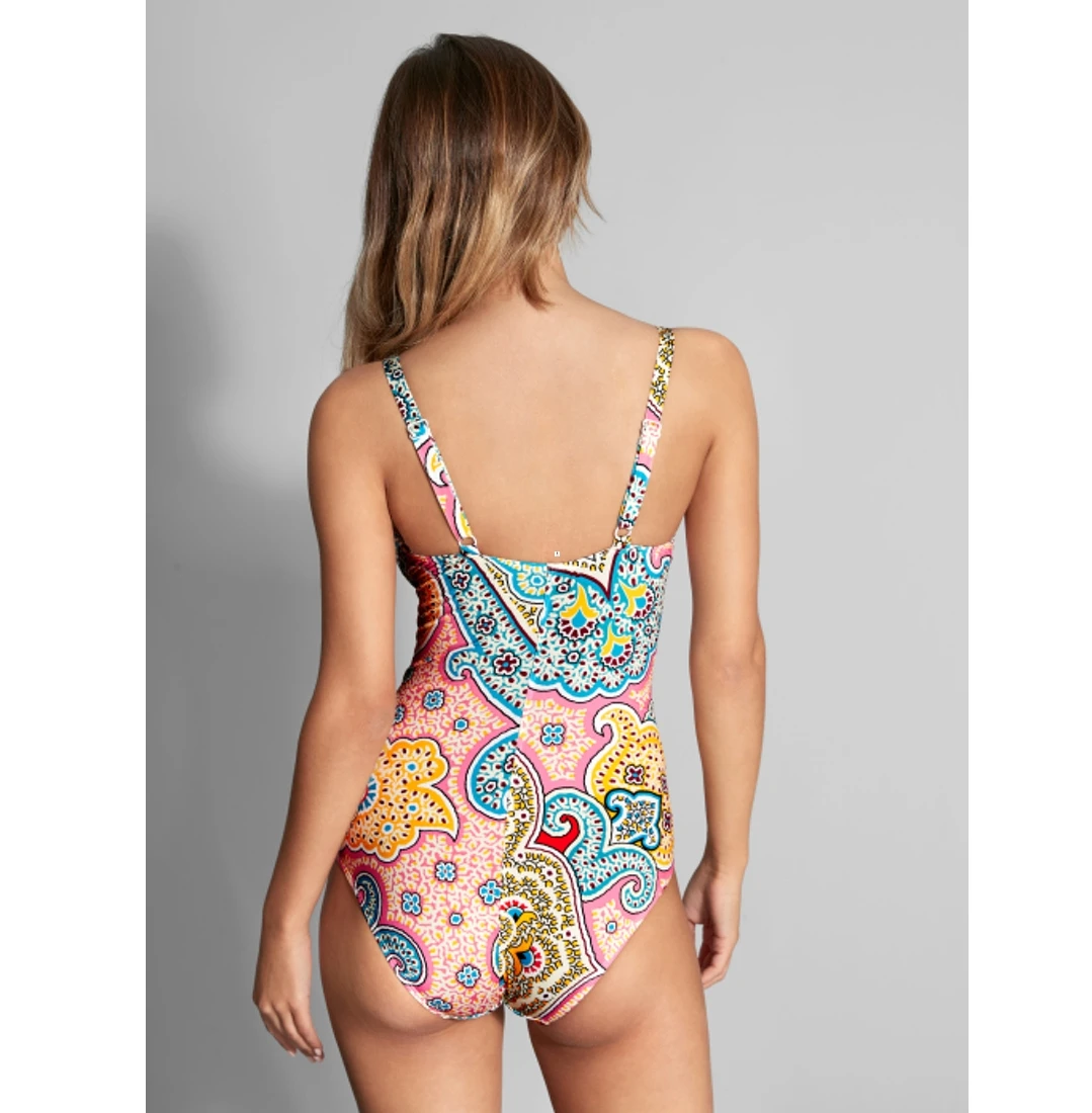 Empreinte Maillot De Bain Une Pièce Ventre Plat Imprimé Bohème 4 Empreinte Maillot De Bain Une Pièce Ventre Plat Imprimé Bohème – Image 2