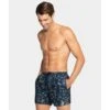 Short De Bain Court Pour Hommes Imprimé Palmiers Cancun -Chic Plage Boutique cancun short court