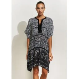 Tunique Imprimé Noir Et Blanc Capture