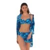 Chemise De Plage Imprimé Bleu Indo -Chic Plage Boutique chemise indo
