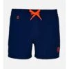 Maillot De Bain Short Pour Hommes Uni Stretch Coolz -Chic Plage Boutique coolz bleu face