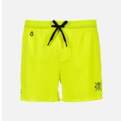 Maillot De Bain Short Pour Hommes Uni Stretch Coolz -Chic Plage Boutique coolz jaune