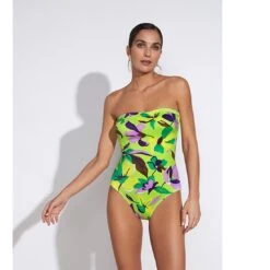 Maillot Bustier Avec Mousses Dilan -Chic Plage Boutique dilan anis