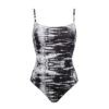 Maillot De Bain Une Pièce Avec Mousses Noir Et Blanc Discovery -Chic Plage Boutique discovery mousse 1p