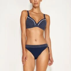 Maillot De Bain Deux Pièces Bonnet Profond Dot -Chic Plage Boutique dot 2p coques p face