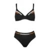 Maillot De Bain Deux Pièces Avec Armatures Noir Earth Tunes -Chic Plage Boutique earth arma 2p