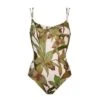 Maillot De Bain Une Pièce Imprimé Feuilles Avec Armatures Journey -Chic Plage Boutique journey arma