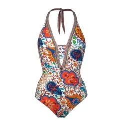 Maillot Une Pièce Sexy Tour De Cou Cashemire Libertine -Chic Plage Boutique libertine tourdecou