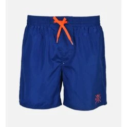 WATTS Short De Bain Uni Pour Hommes Line Up -Chic Plage Boutique line up bleu 1