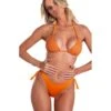 Maillot De Bain Triangle Lurex 2 Pièces -Chic Plage Boutique lurex orange