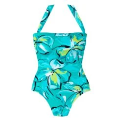 Maillot De Bain Une Pièce Bustier Mandri -Chic Plage Boutique mandri vert