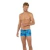 Shorty De Bain Imprimé Bleu Pour Hommes Moorea -Chic Plage Boutique moorea boxer