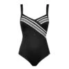 Maillot De Bain 1 Pièce Body Gainant Noir New Match -Chic Plage Boutique new match body