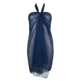 Paréo De Plage Long Uni Charme -Chic Plage Boutique pareo marine charme