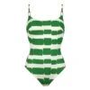 Maillot Une Pièce Avec Armatures Imprimé Vert Radiance -Chic Plage Boutique radiance arma