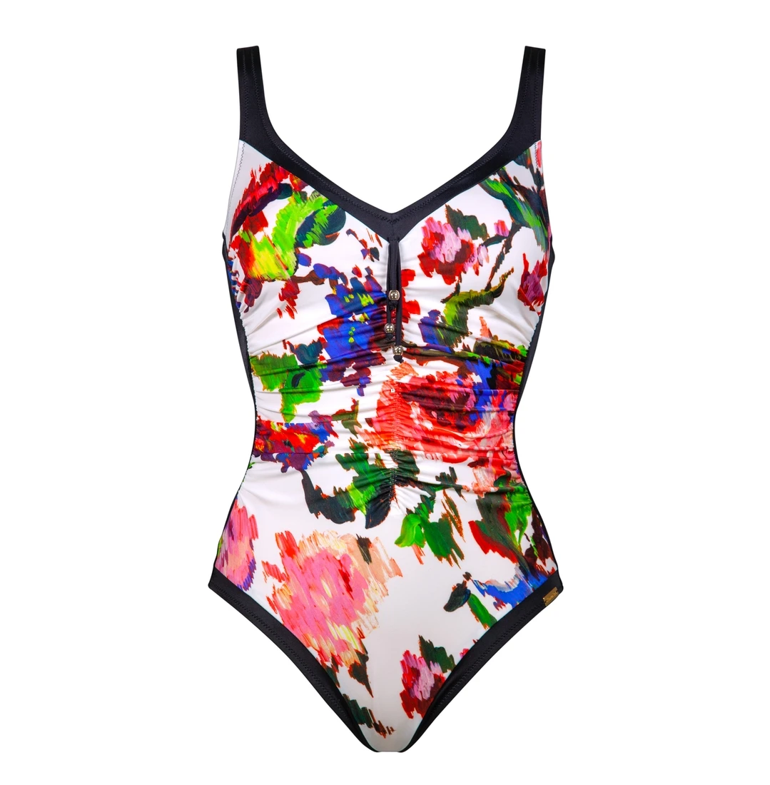 Maillot De Bain Une Pièce Avec Mousses Plissé Rose Garden 3 Maillot De Bain Une Pièce Avec Mousses Plissé Rose Garden