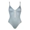 Watercult Maillot De Bain Une Pièce Avec Mousses Décolleté En V -Chic Plage Boutique seaside vacay mousse