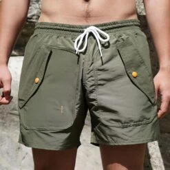 Maillot Short Pour Hommes Avec Poche étanche -Chic Plage Boutique shortcargo