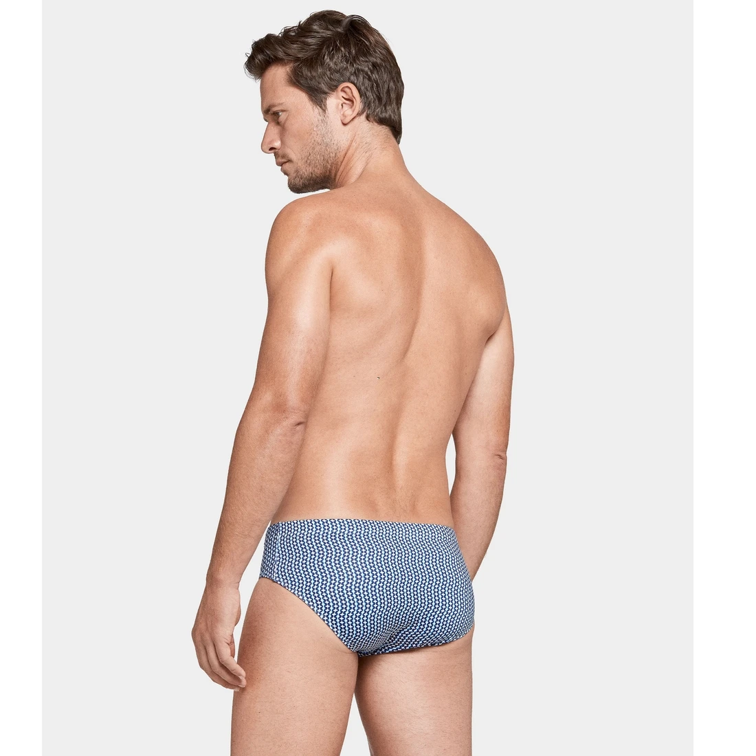 Slip De Bain Sport Imprimé Marine Et Blanc 4 Slip De Bain Sport Imprimé Marine Et Blanc – Image 2