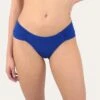 Culotte Uni Bellagio 1 Culotte Uni Bellagio -Chic Plage Boutique slip moyen bellagio bleu face