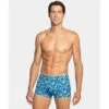 Maillot Hommes Shorty Imprimé Bleu Tarara -Chic Plage Boutique tarara shorty face