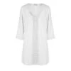 Tunique Blanche En Viscose 2 Tunique Blanche En Viscose -Chic Plage Boutique tunique blanche