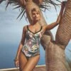 Maillot Classique Une Pièce Avec Mousses Wild Swing -Chic Plage Boutique wild swing